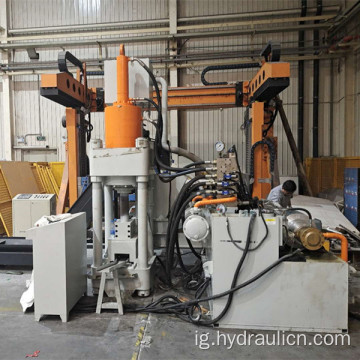 Metal iberibe ibe Aluminium ntụ ntụ Press Machine